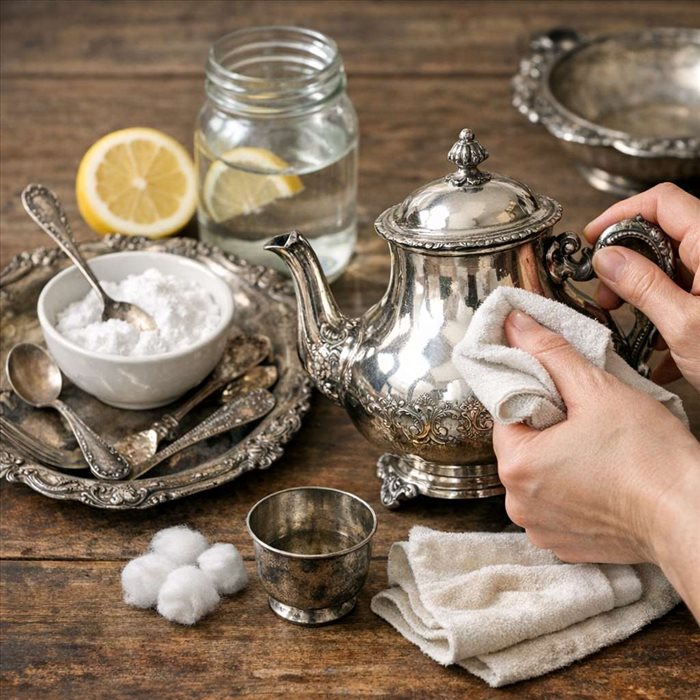 Comment faire briller une argenterie ancienne facilement et sans risque