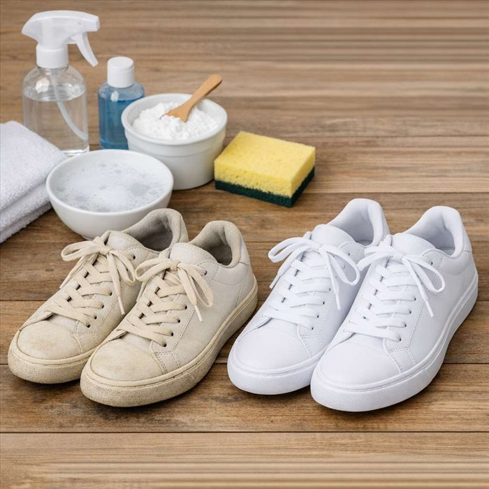 Comment blanchir des baskets blanches jaunies : guide efficace
