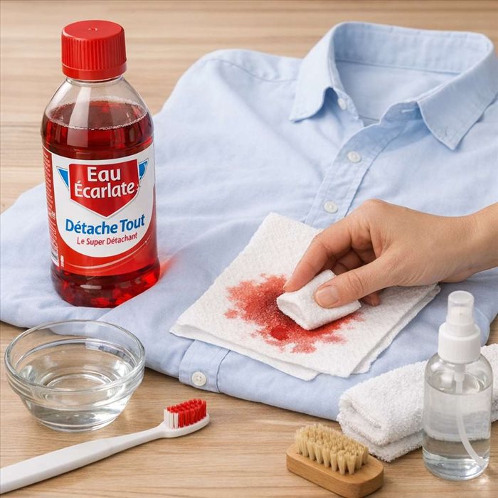 Comment enlever une tache avec l’eau écarlate ? Guide complet