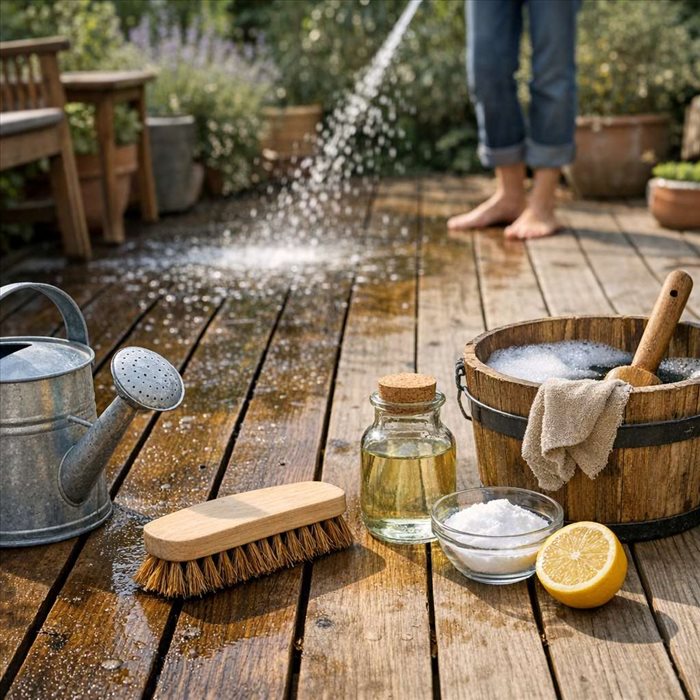 Entretenir une terrasse en bois naturellement : guide simple