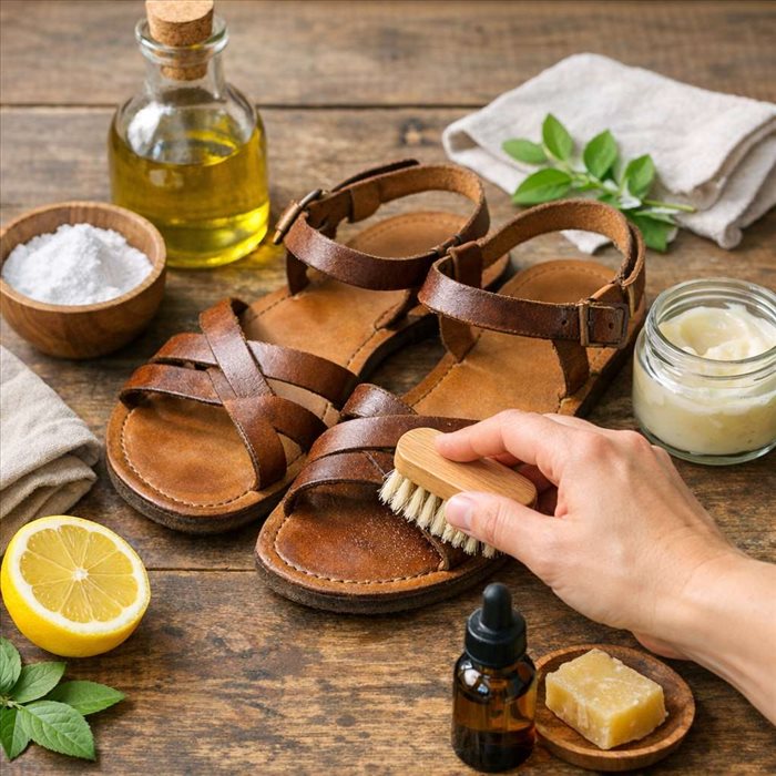 Entretien naturel des sandales en cuir : guide simple et efficace