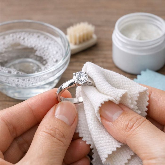 Comment faire briller une bague en argent facilement