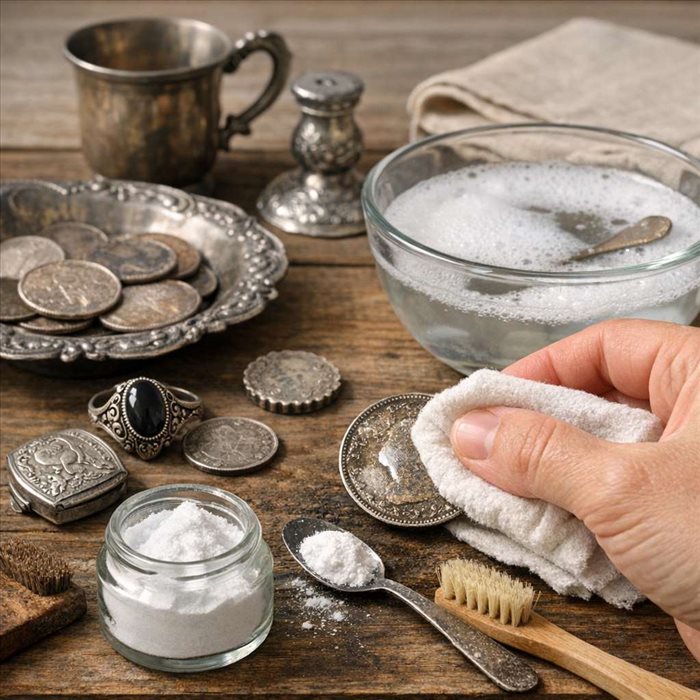 Comment nettoyer des pièces en argent anciennes sans risque