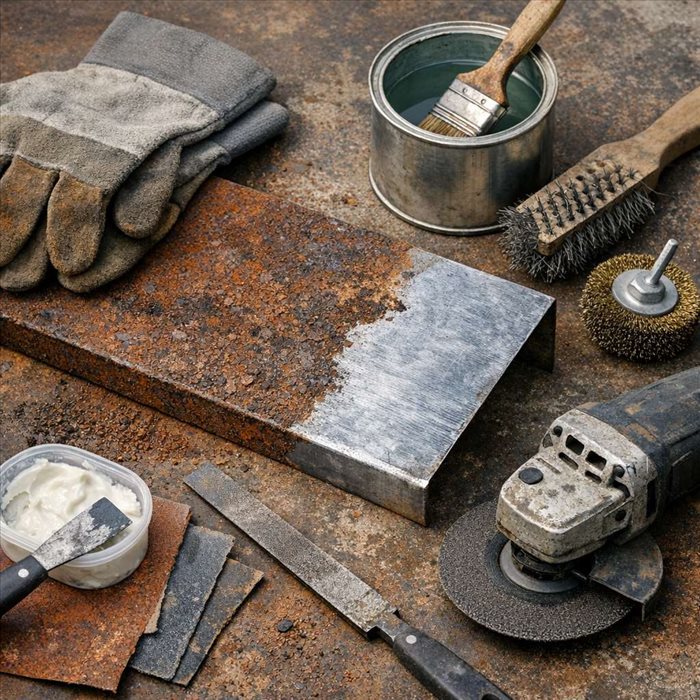 Traiter un acier rouillé efficacement : méthodes et conseils