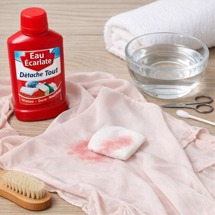 Peut-on utiliser l’eau écarlate sur un tissu délicat ?