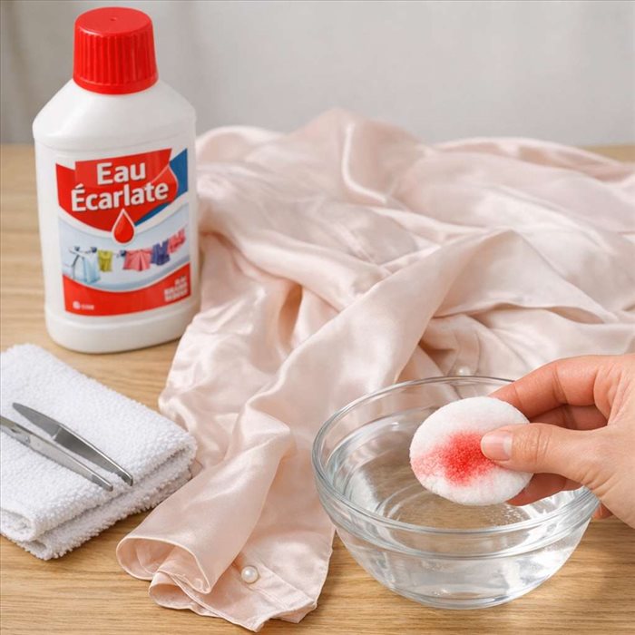 Peut-on utiliser l’eau écarlate sur la soie ? Conseils