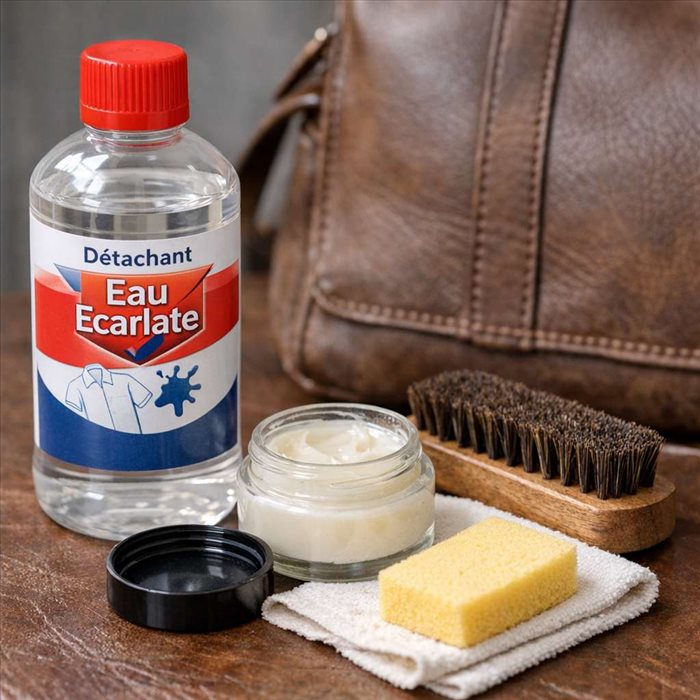 Peut-on utiliser l’eau écarlate sur le cuir ? Guide complet