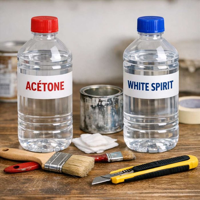 White spirit ou acétone : comment choisir le bon solvant ?