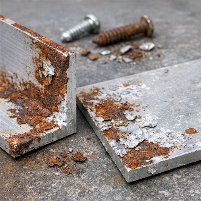 Pourquoi l'aluminium rouillé est-il un cas particulier ?