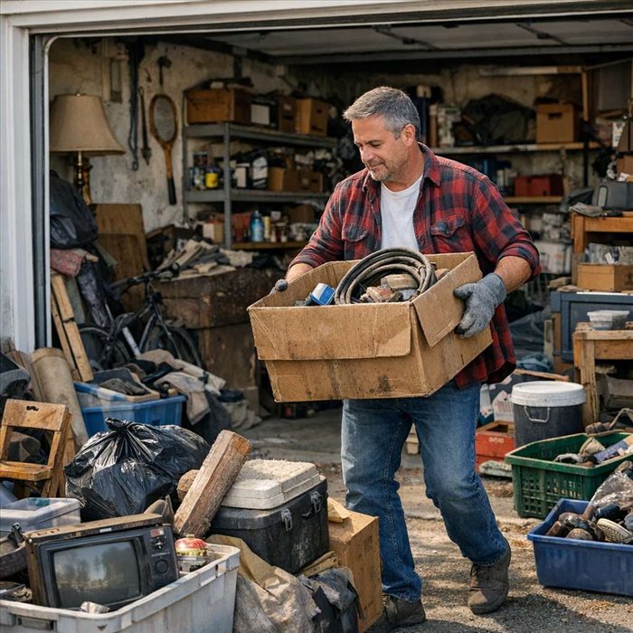 Comment vider un garage encombré : guide simple et rapide