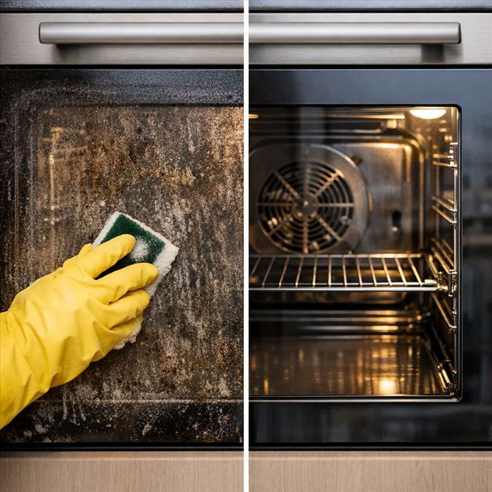 Comment rendre sa transparence à une vitre de four ?